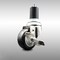Service Caster 3 Inch 316SS Black Polyurethane Swivel 1-5/8 Inch Expanding Stem Caster Brake SCC-SS316EX20S314-PPUB-BLK-TLB-158 - alternate 3